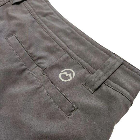 Magellan Shorts For Mens Size 42 Gray Flat Front Chino Casual - Picture 4 of 10